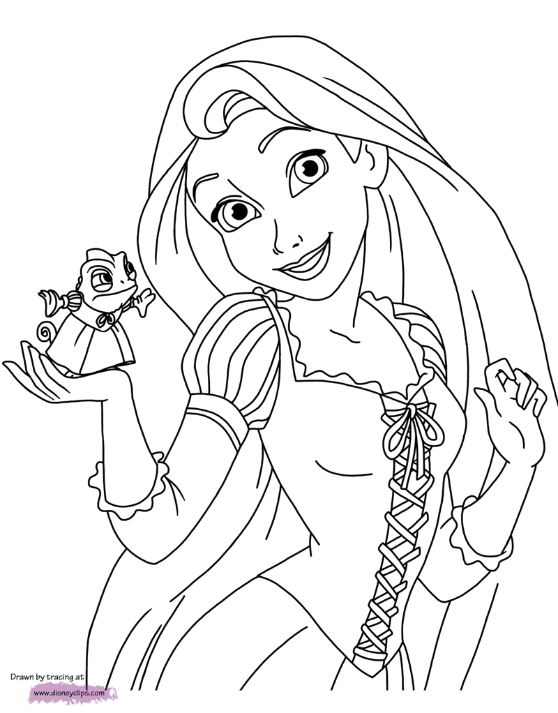 tangled coloring sheets disney39s tangled coloring pages disneyclipscom sheets coloring tangled 