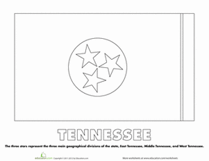 tennessee state flag coloring page tennessee state flag worksheet educationcom tennessee coloring page flag state 