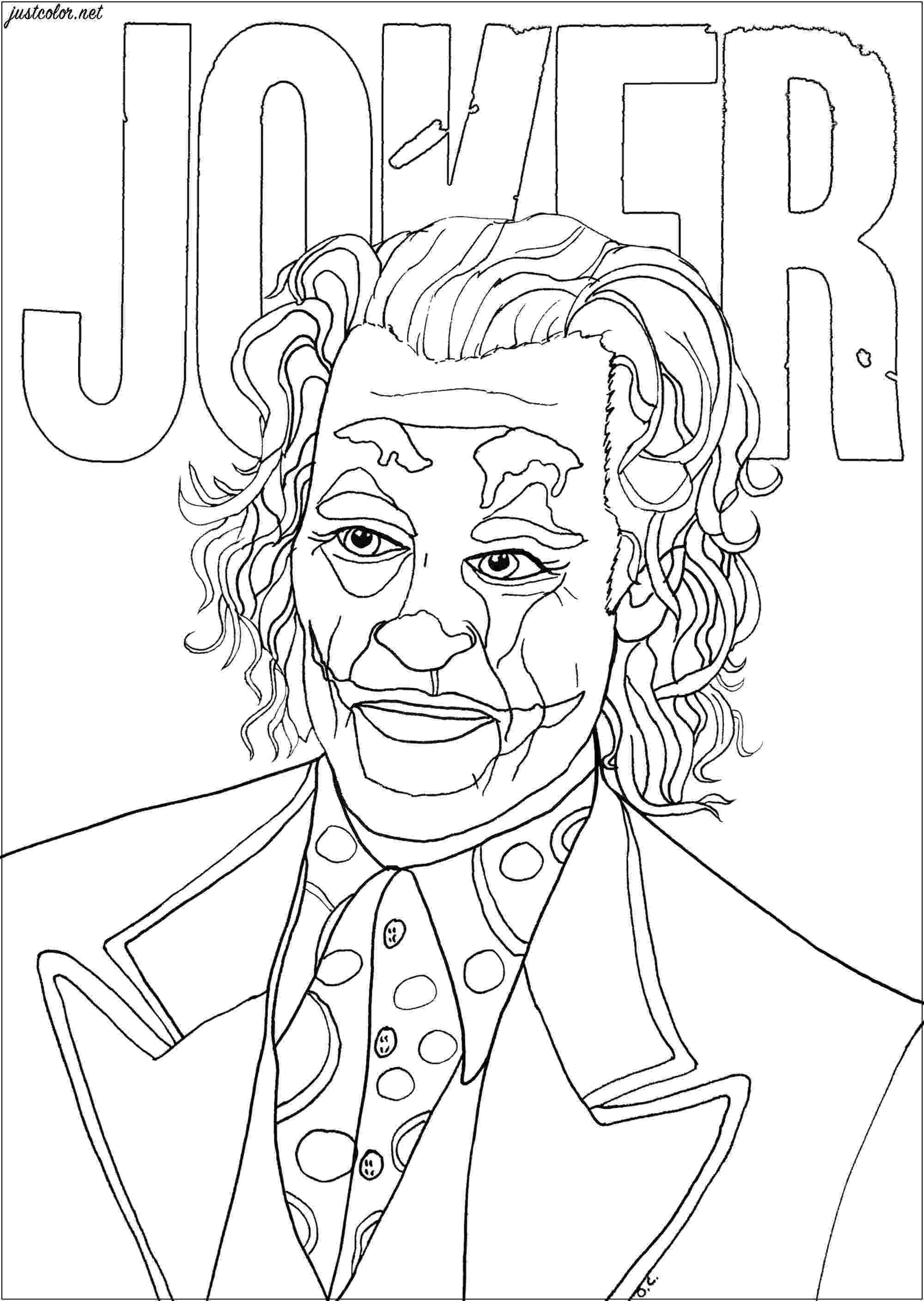 the joker colouring pages joker joaquin phoenix movies adult coloring pages colouring joker pages the 