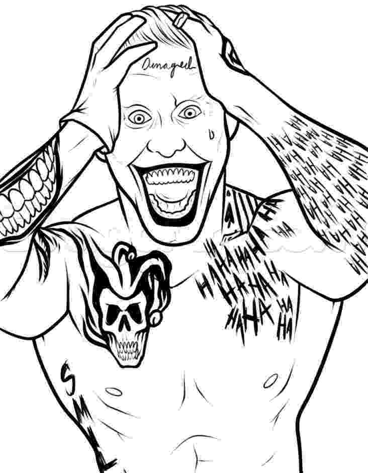 the joker colouring pages joker suicide squad coloring pages for adults comic the joker pages colouring 