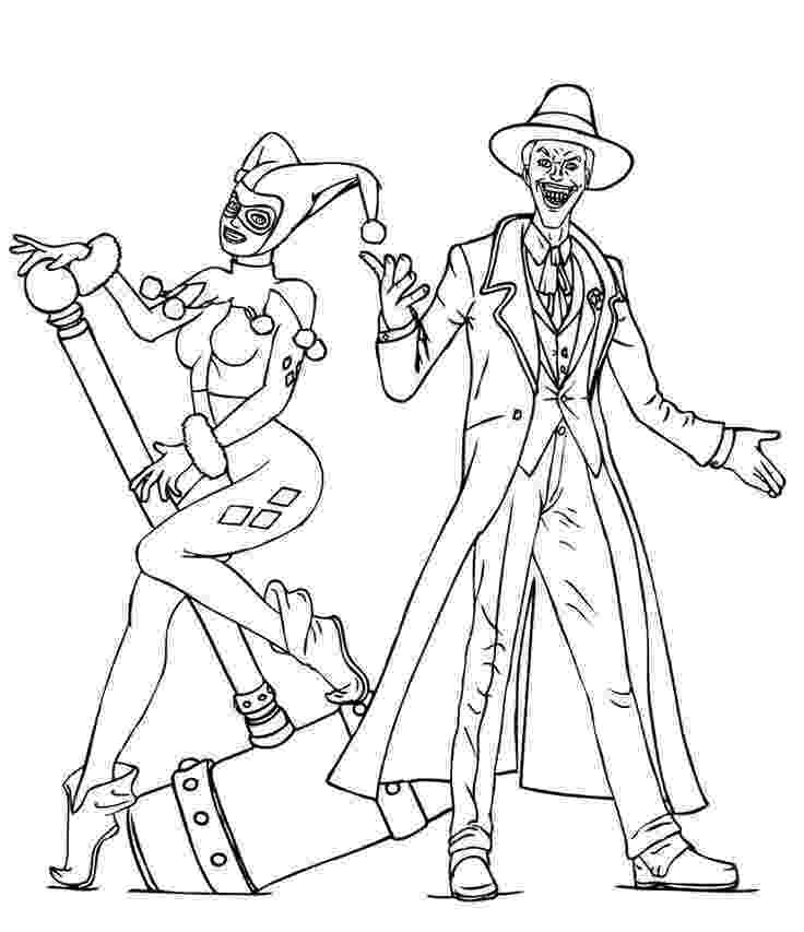 the joker colouring pages poison ivy coloring pages adult joker and harley colouring joker the pages 