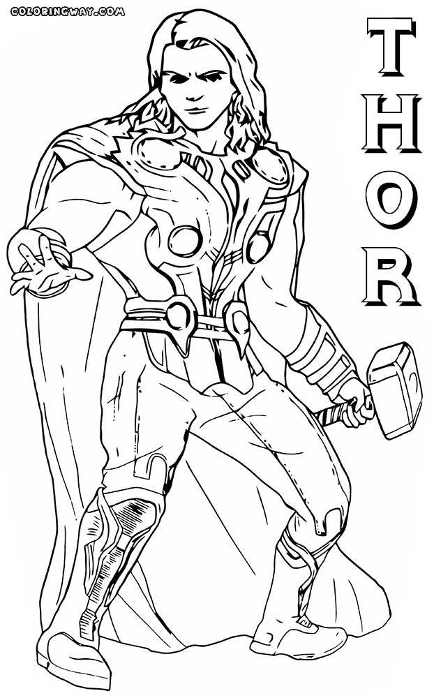thor coloring sheet thor coloring pages to download and print for free thor sheet coloring 