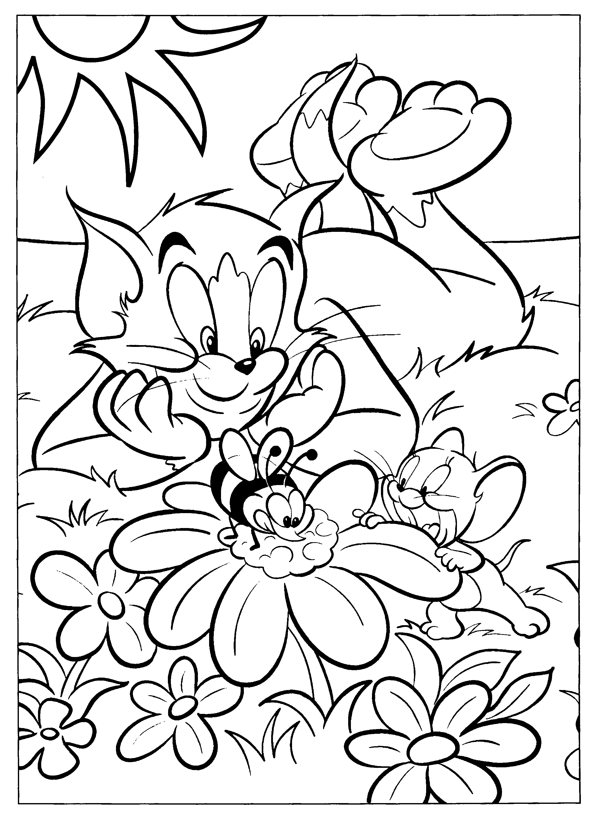 tom and jerry coloring page coloring pages tom and jerry page 2 printable coloring and jerry coloring page tom 