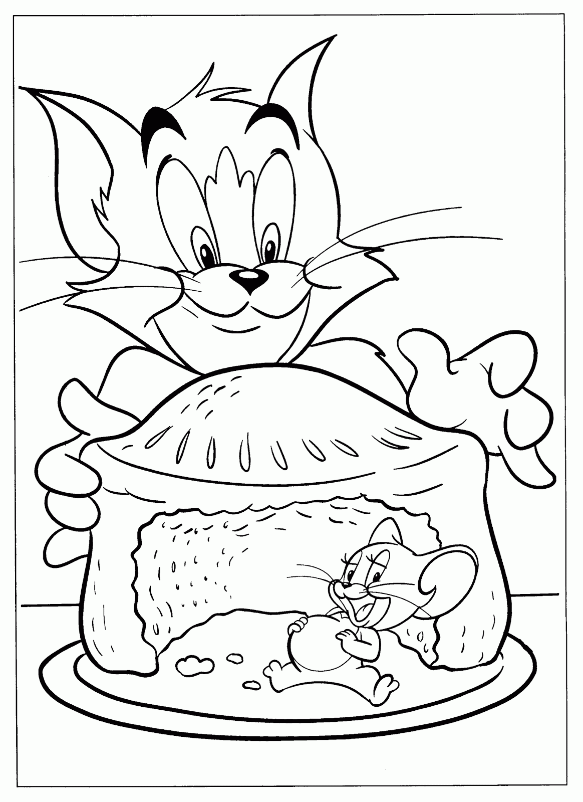 tom and jerry coloring page free printable tom and jerry coloring pages for kids and page tom coloring jerry 