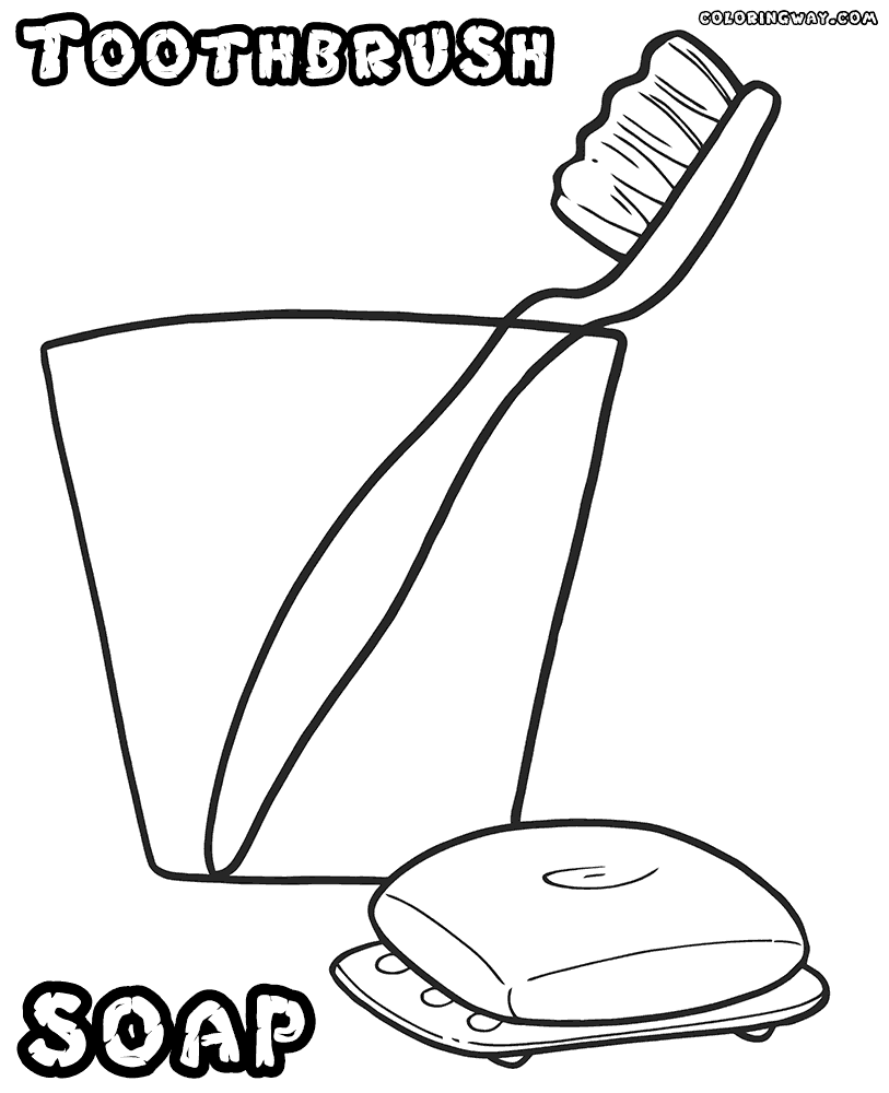 toothbrush coloring page children toothbrush coloring page coloringcrewcom page coloring toothbrush 