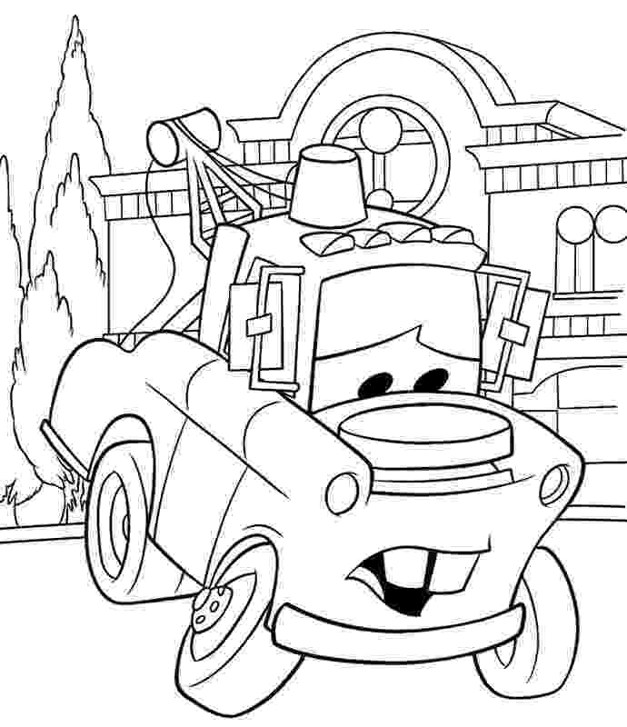tow mater coloring pages printable guido and tow mater coloring pagefree printable pages mater coloring tow 