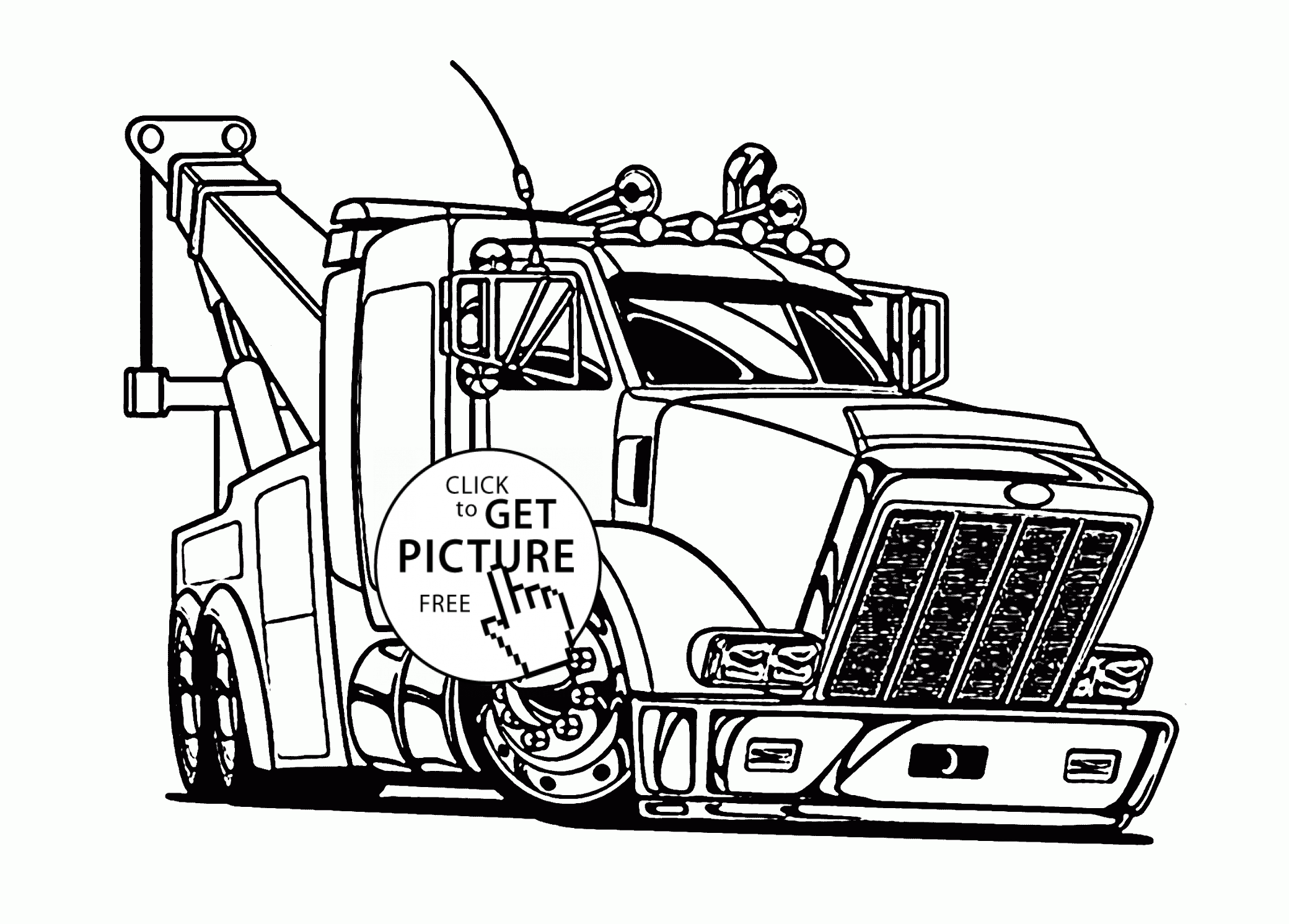 tow truck coloring pages tow truck coloring pages coloring home coloring tow pages truck 