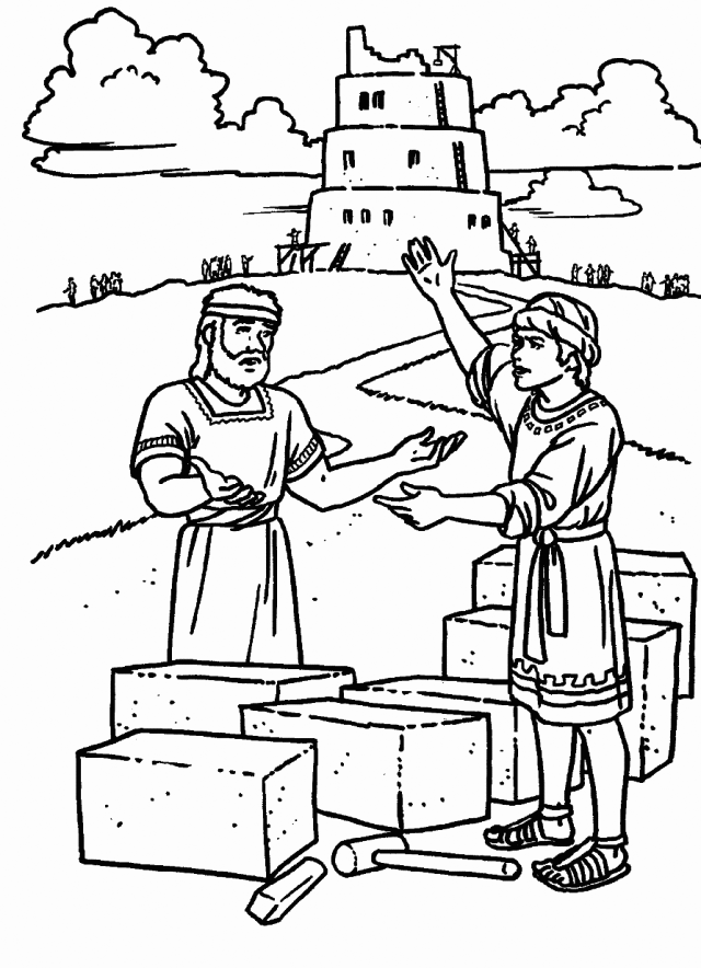 tower of babel coloring pages for kids 1000 images about tour de babel on pinterest tower of kids coloring tower babel pages of for 