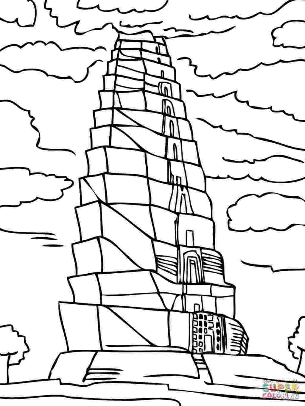 tower of babel coloring pages for kids tower of babel coloring page babel for tower coloring of kids pages 