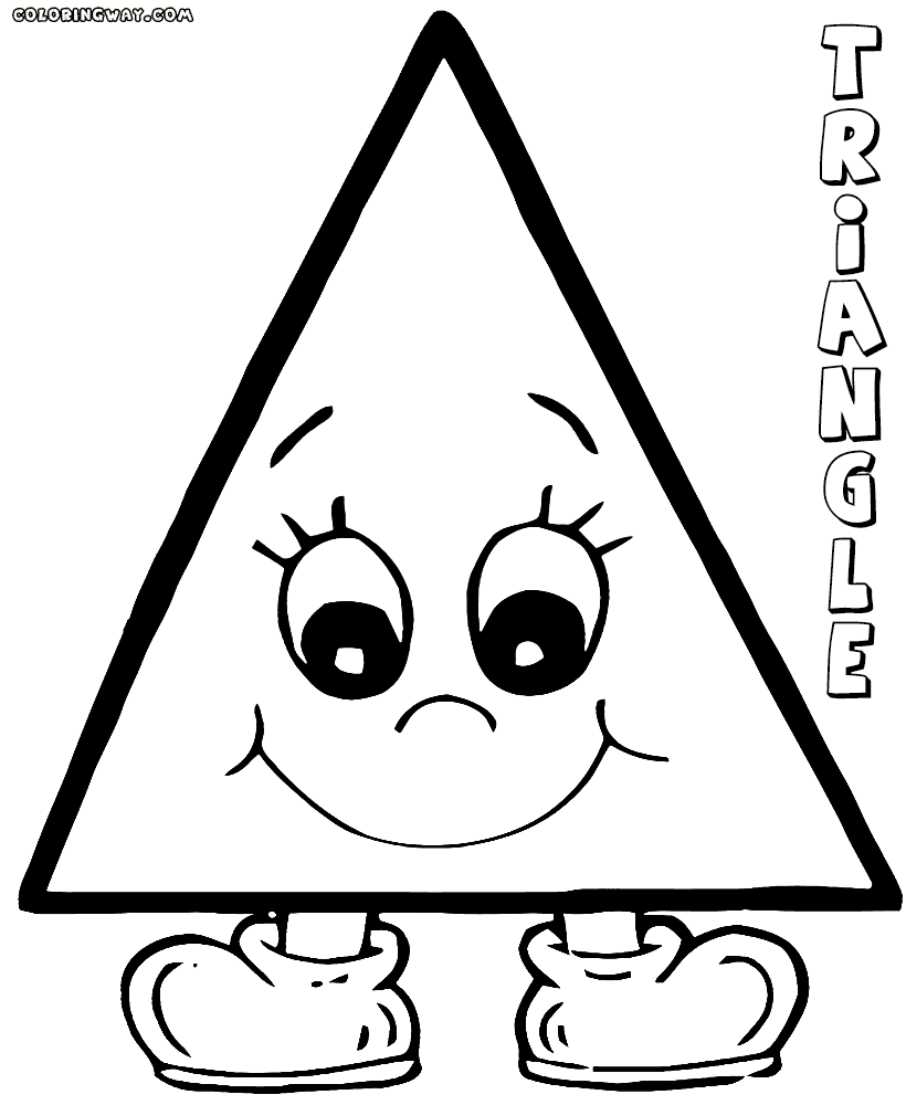 triangle for coloring triangle coloring page free simple shapes coloring pages triangle coloring for 
