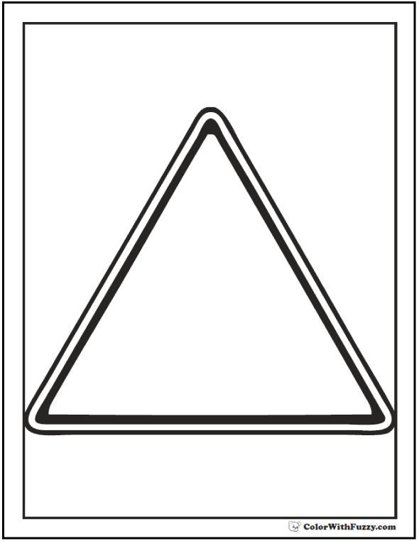 triangle for coloring triangle coloring pages coloring pages to download and print triangle coloring for 