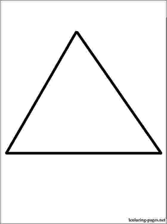 triangle for coloring worksheets preschool and triangles on pinterest coloring for triangle 