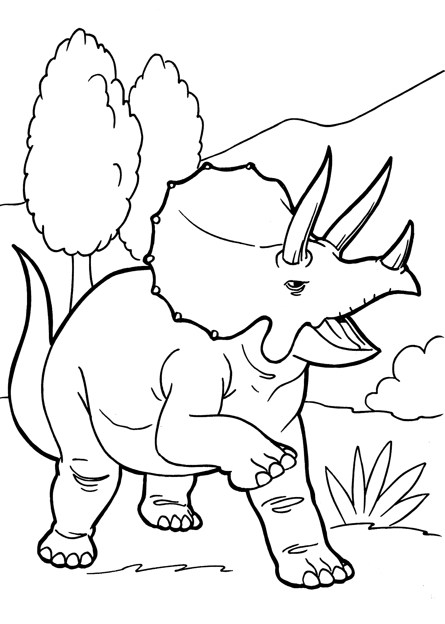 triceratops pictures to color angry triceratops dinosaur coloring pages for kids color to triceratops pictures 