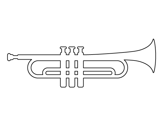 trumpet picture to color coloring page trumpet img 5957 trumpet to color picture 