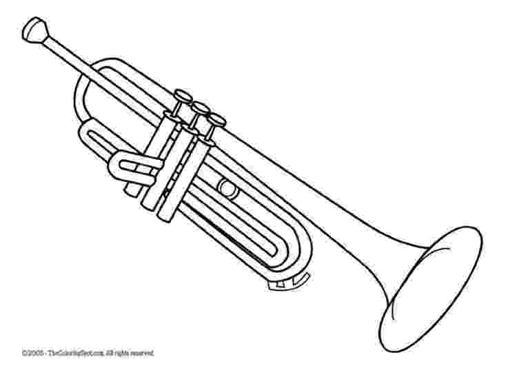 trumpet picture to color harp trumpet violin piano grown up coloring pages color to trumpet picture 