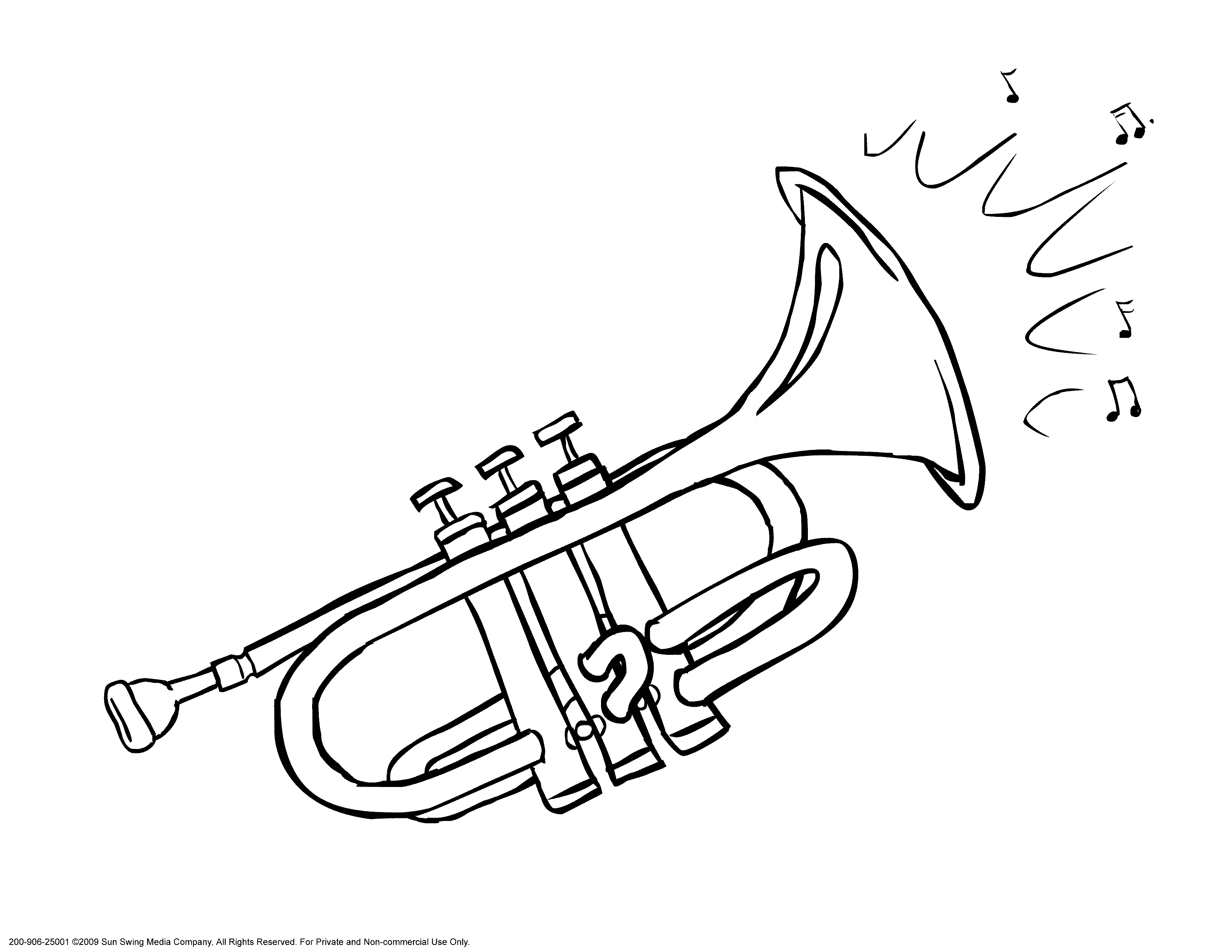 trumpet picture to color realistic trumpet coloring page free printable coloring picture to color trumpet 