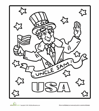 uncle coloring pages uncle sam 4th of july coloring page coloring pages 4 u pages uncle coloring 