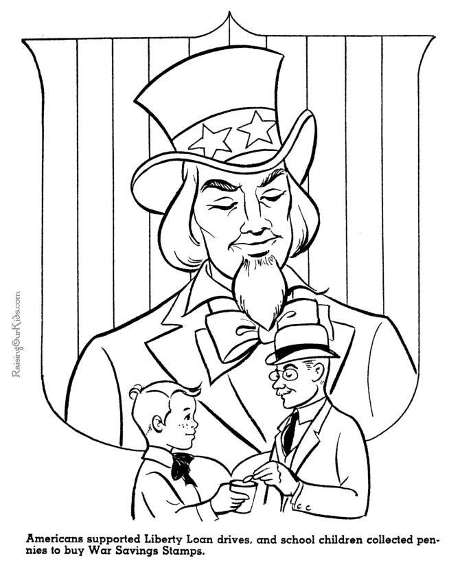 uncle sam coloring pages uncle sam american history coloring page for kid 088 uncle pages sam coloring 