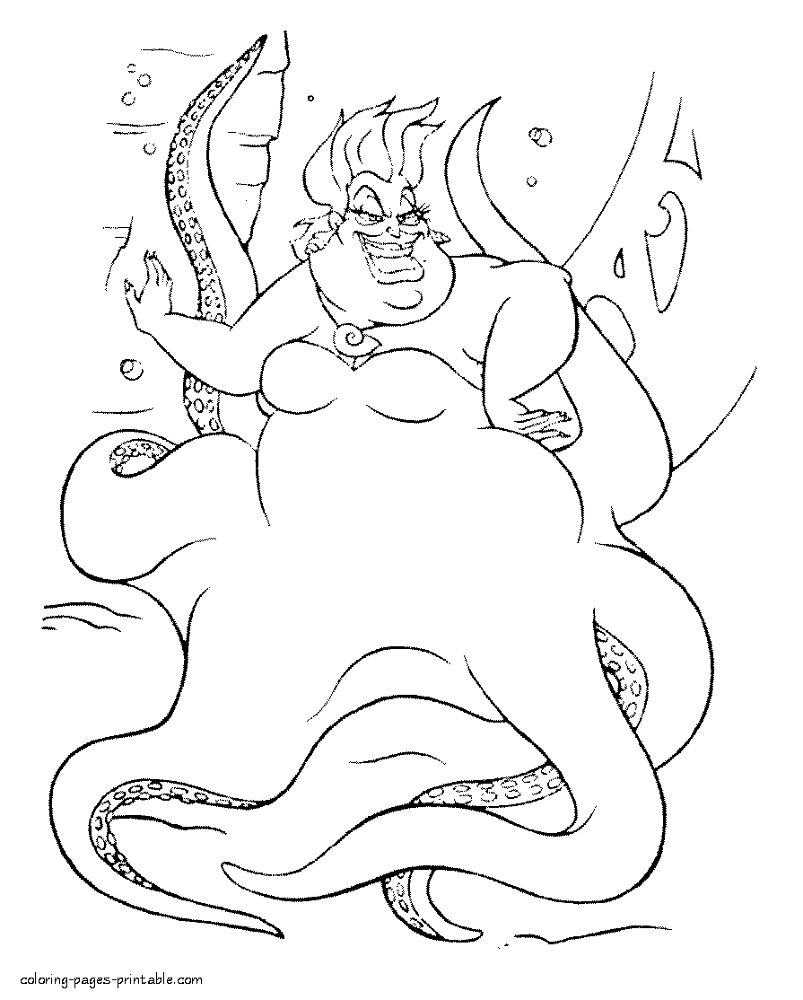 ursula coloring pages ursula coloring pages to download and print for free pages ursula coloring 1 1