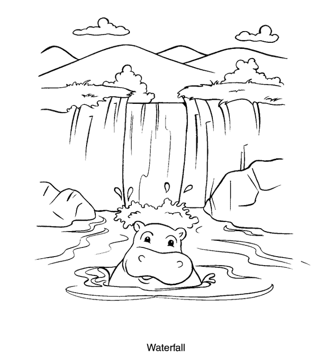 waterfall coloring page a little waterfall coloring page free coloring pages online waterfall page coloring 