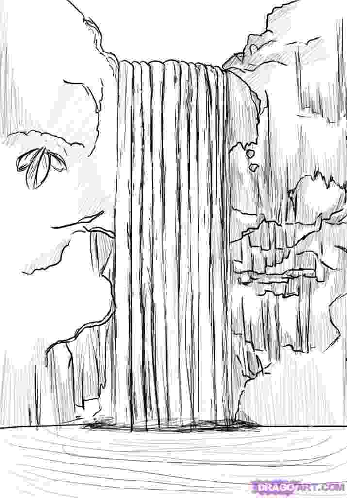 waterfall coloring page coloring pages for kids waterfall coloring pages for kids waterfall coloring page 1 1