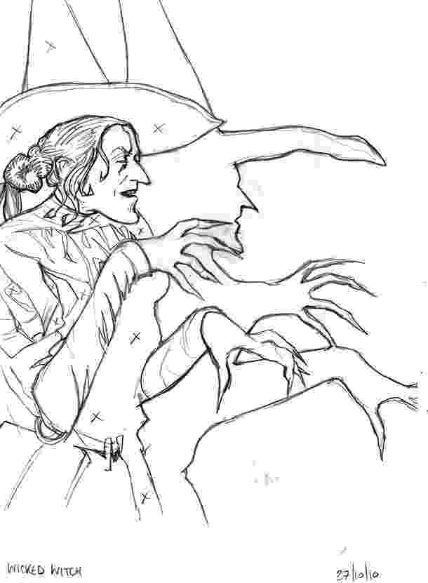 wicked witch of the west coloring pages grimm tidings more movie folk sketches west of pages the wicked witch coloring 