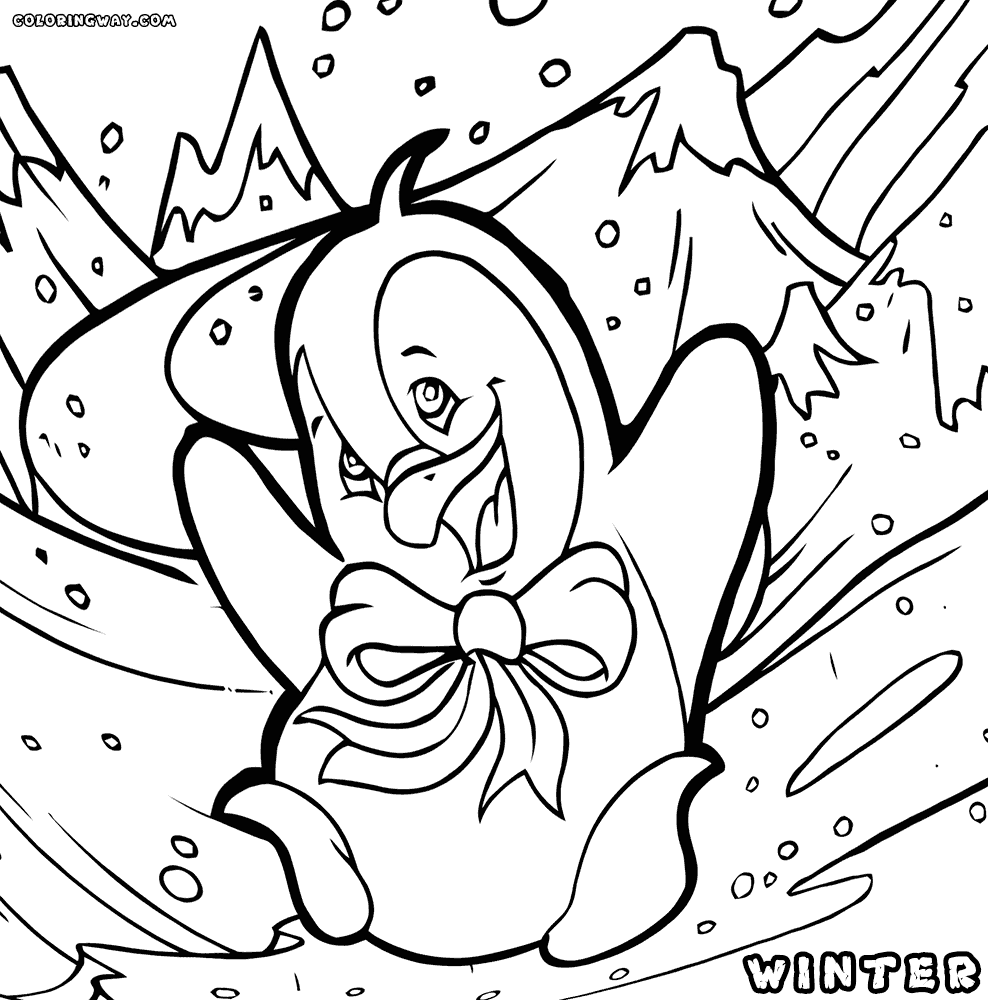 winter coloring book coloring pages winter coloring pages and clip art free book coloring winter 