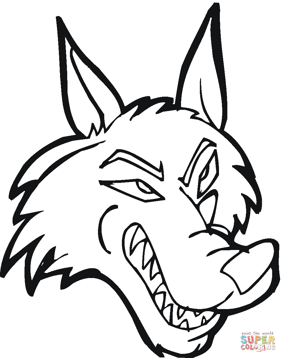 wolf face coloring pages 41 wolf face coloring page wolf with scary face coloring face coloring wolf pages 