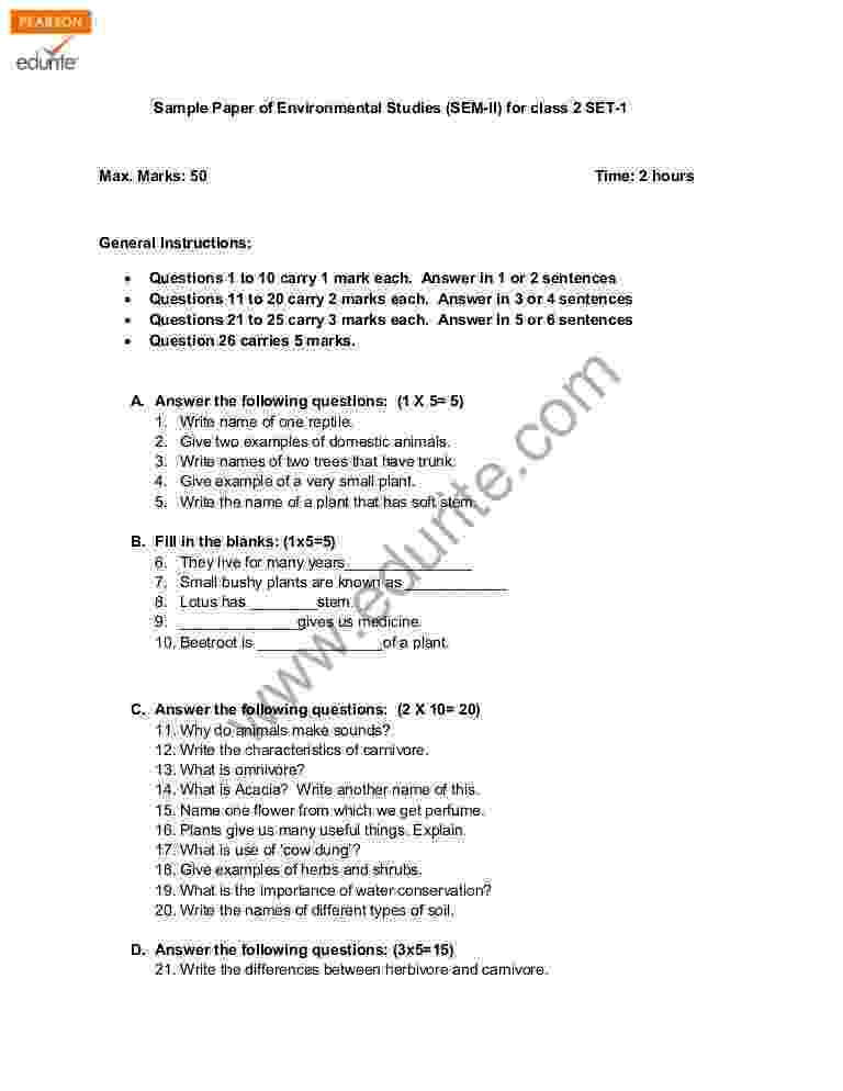 worksheet for class 1 evs kv class 5 cbse evs sample paper term 1 model 1 1 for class evs worksheet kv 
