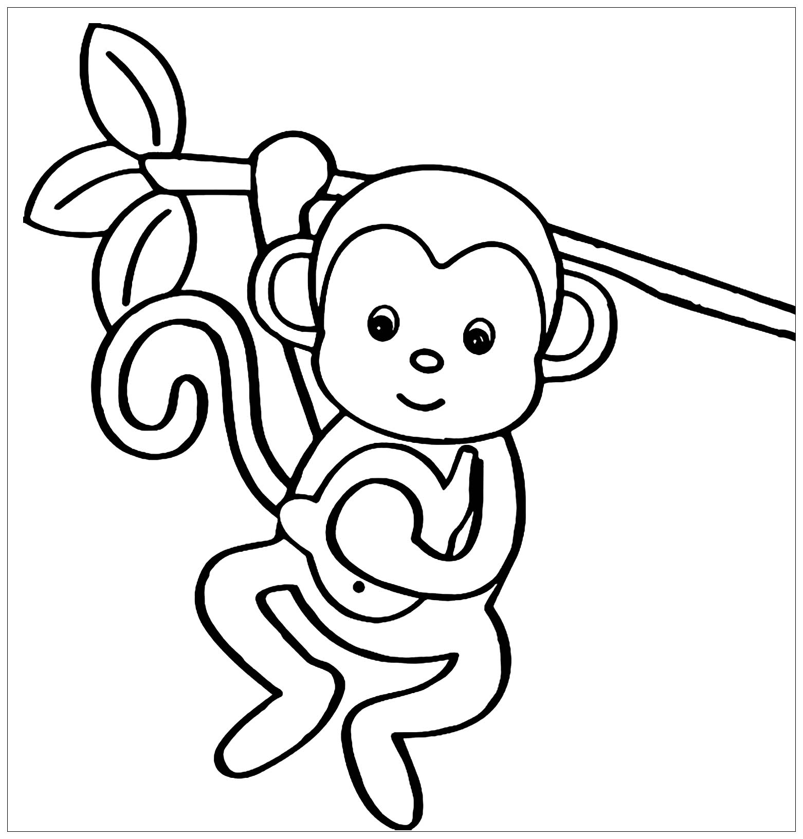 pictures of monkeys to color baby monkey coloring pages to download and print for free to of pictures monkeys color